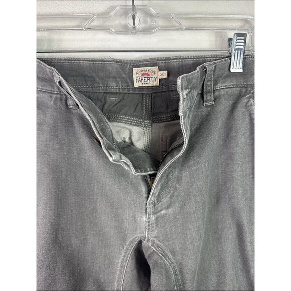 Faherty Men's 30 DIY Utility Pant Gray Reinforced Knee Inseam 30.25" - Picture 6 of 14